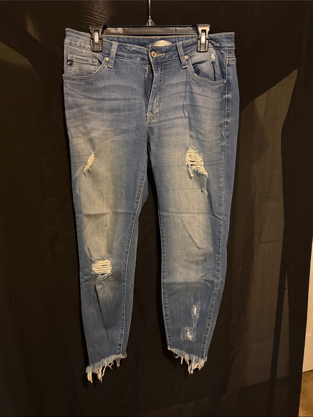 KanCan Light Blue Distressed Boyfriend Jeans